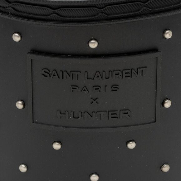 Saint Laurent x Hunter Rubber Studded Rain Boots - Size 6 / 36 - Picture 8 of 9